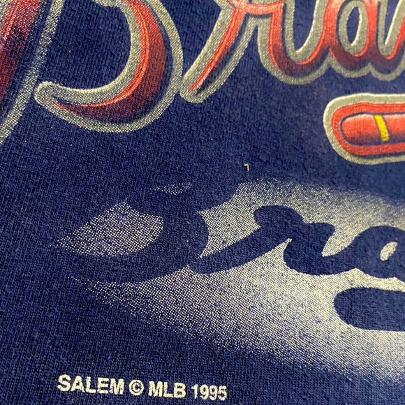 Vintage Atlanta Braves Shirt World Series 90s MLB - Picture 6 of 8